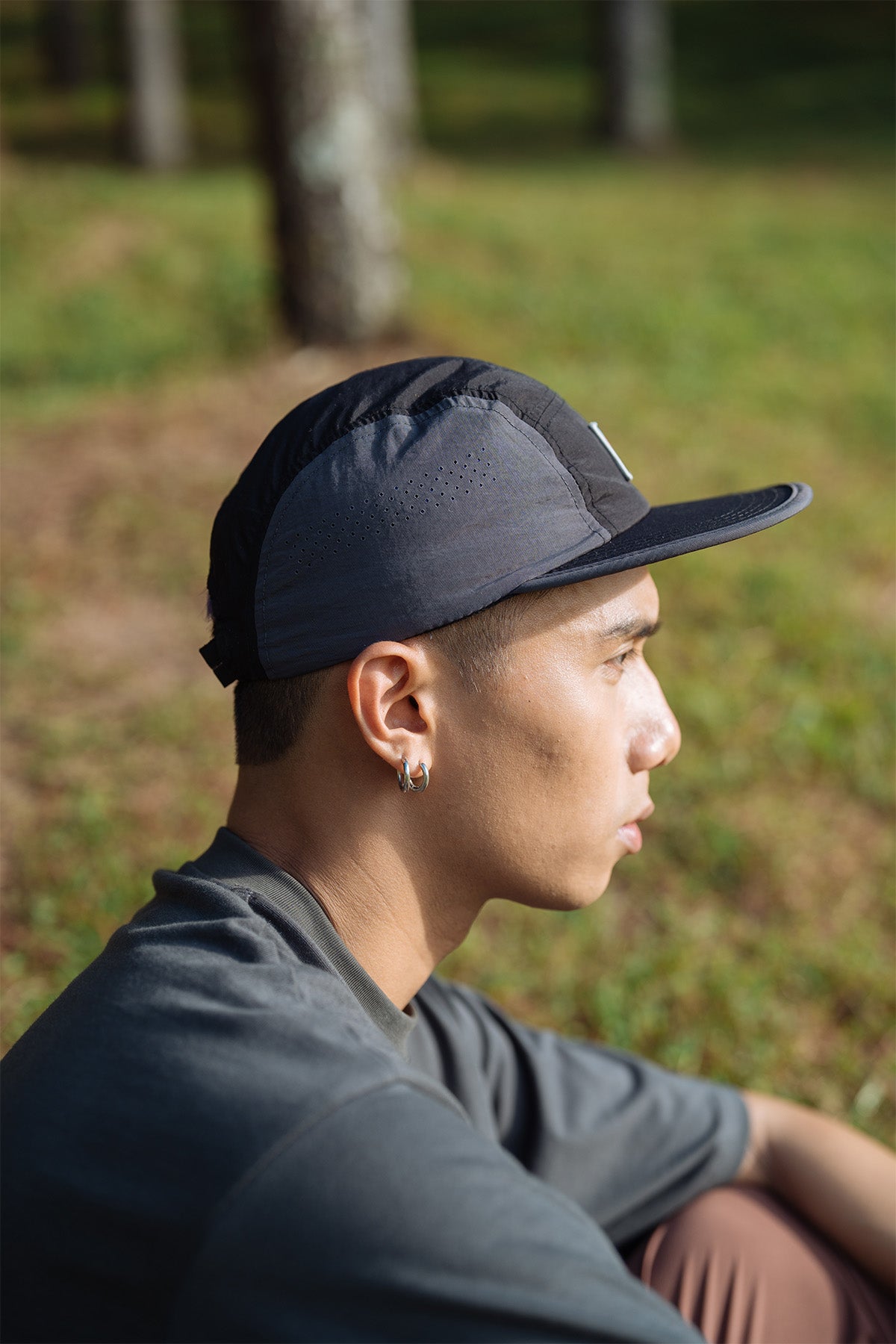 Mountaineering 5 Panel Cap Black/Grey