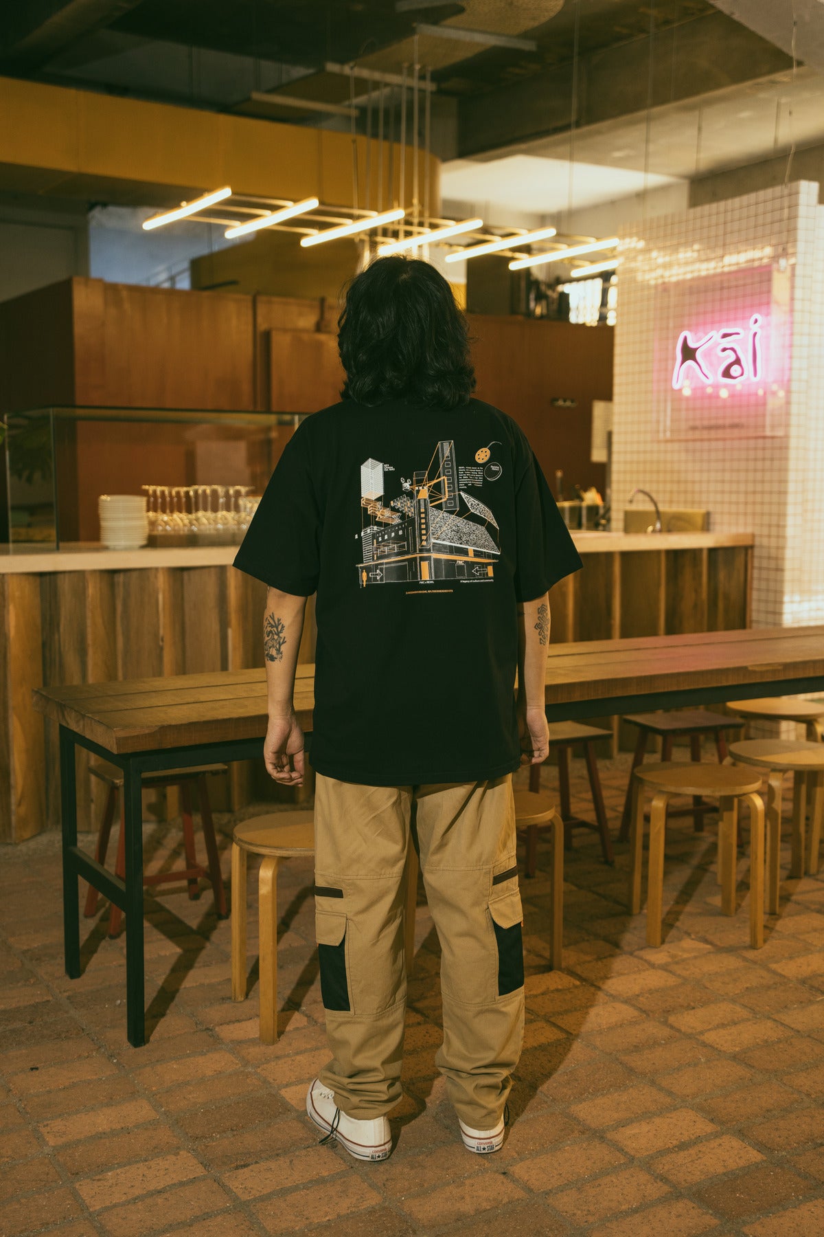 PMC X REXKL Blueprint Tee Black