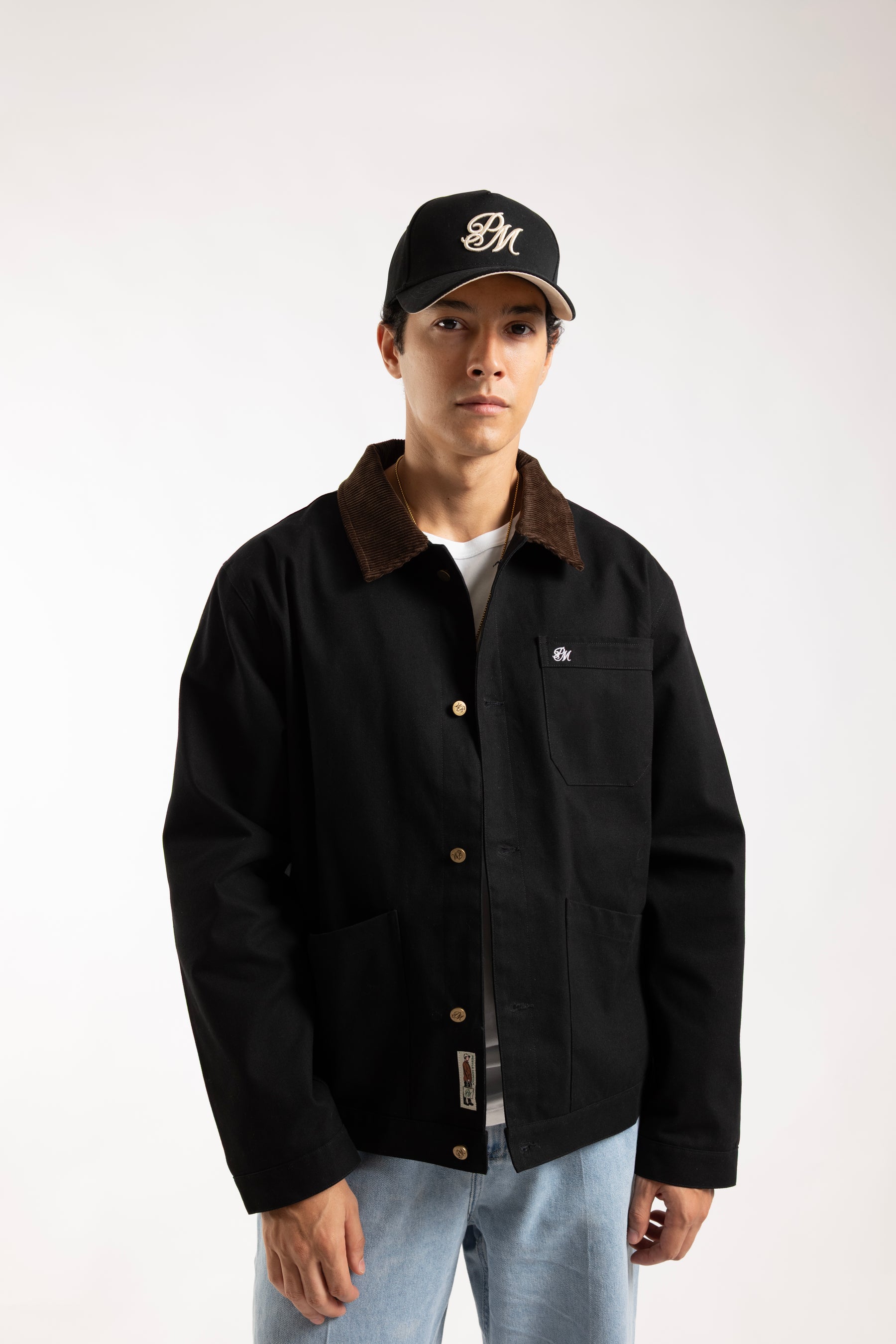 Monogram Canvas Work Jacket Black