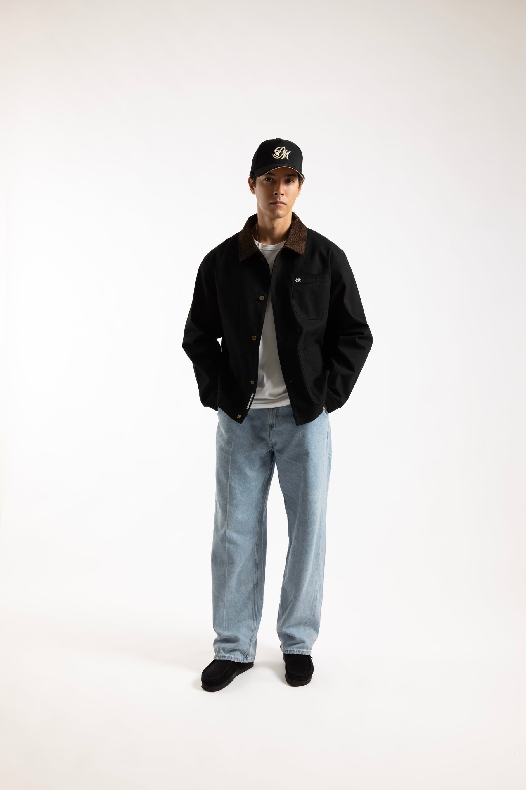 Monogram Canvas Work Jacket Black