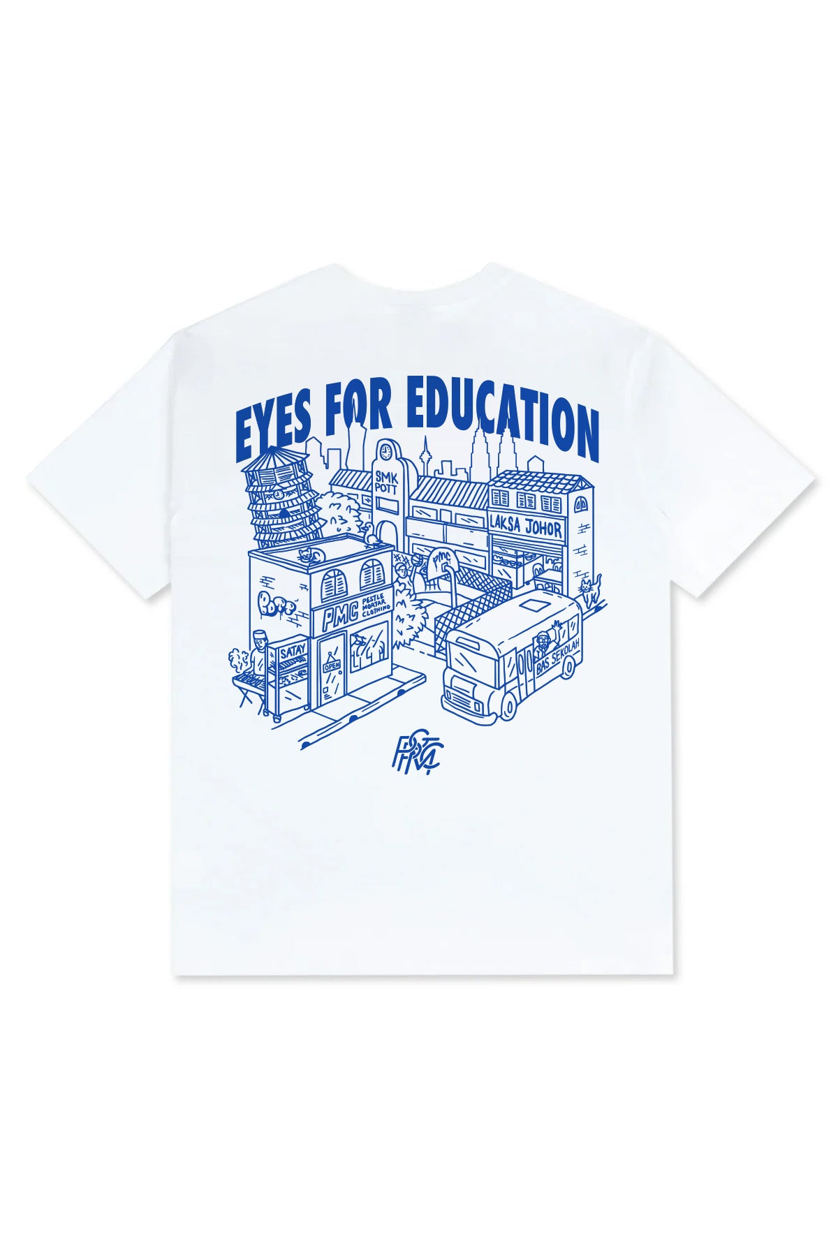 PMC x Pott Glasses Eyes For Education Tee White