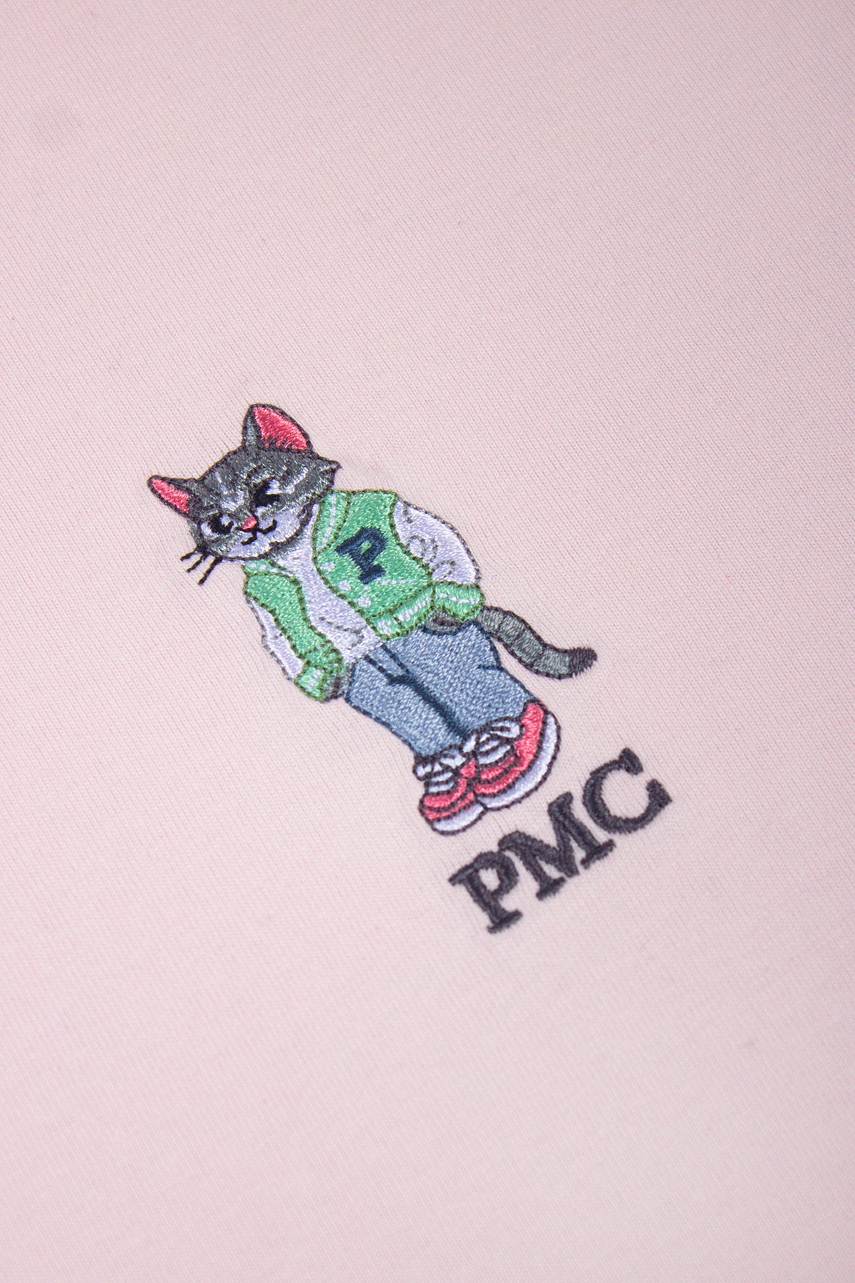 College Cat Tee Pink