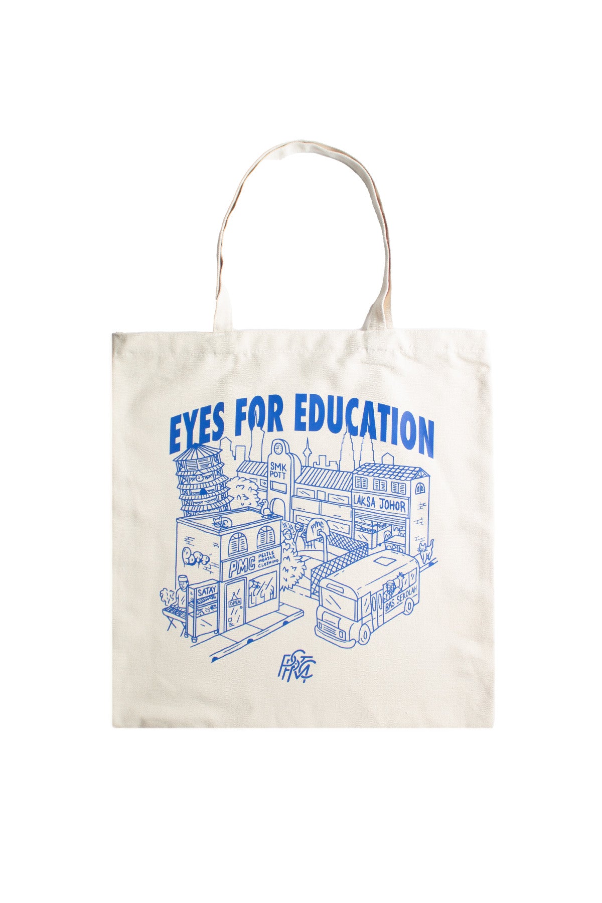PMC x Pott Glasses Eyes For Education Tote Bag Beige