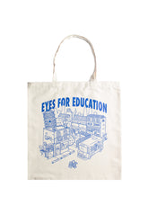PMC x Pott Glasses Eyes For Education Tote Bag Beige