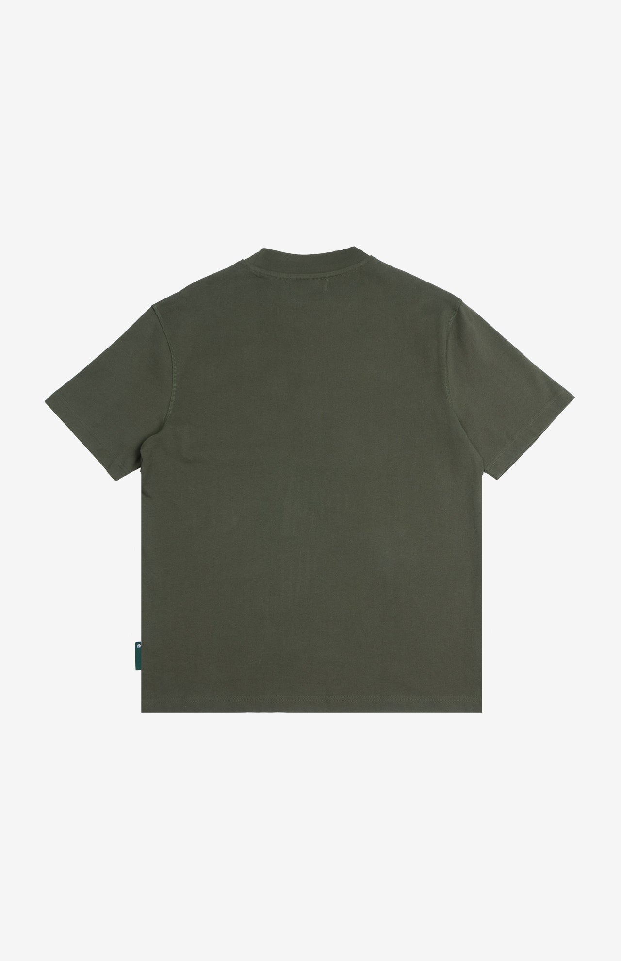 Monogram Logo Pocket Tee Olive Green