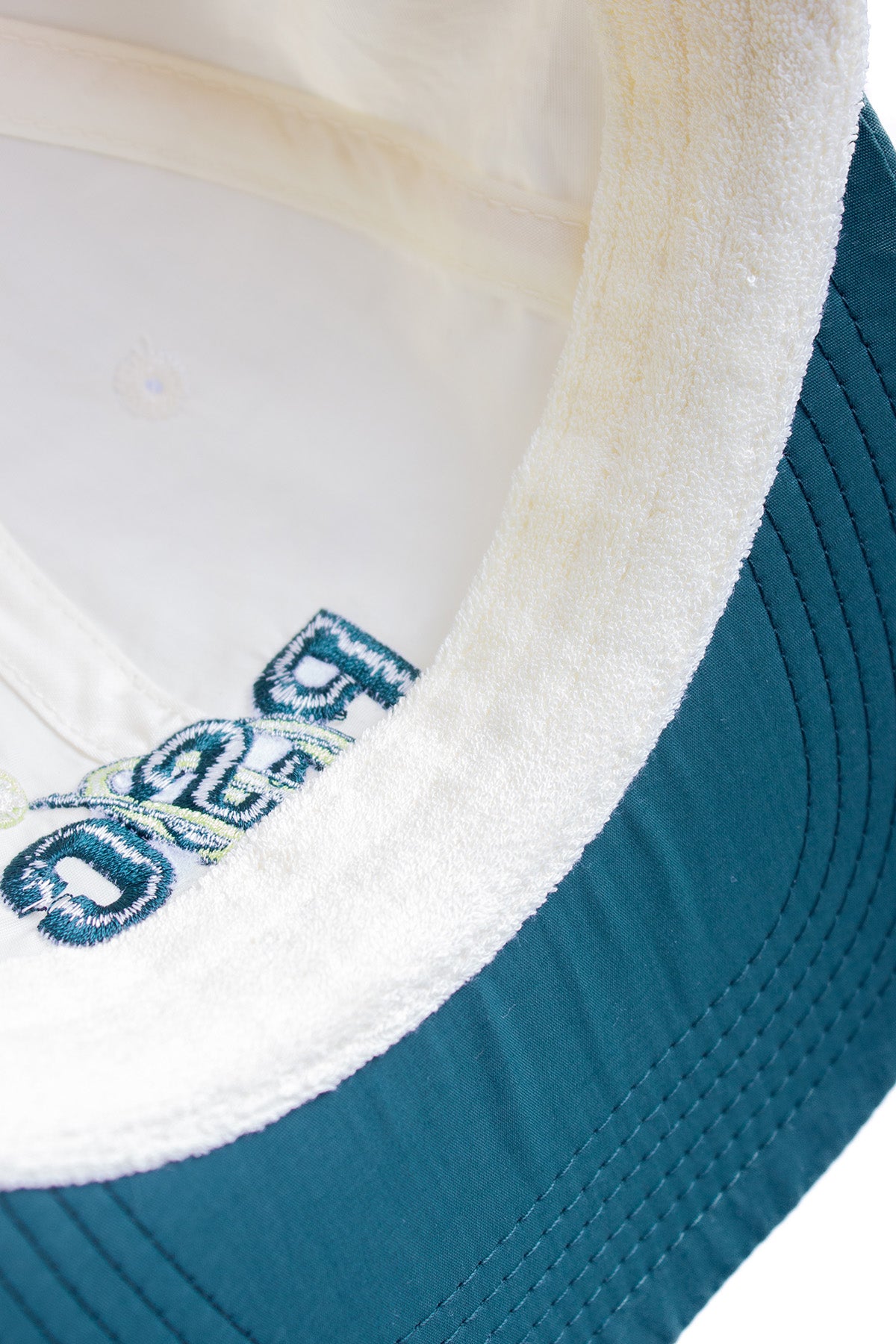 Court Flat Brim 6 Panel Cap Cream
