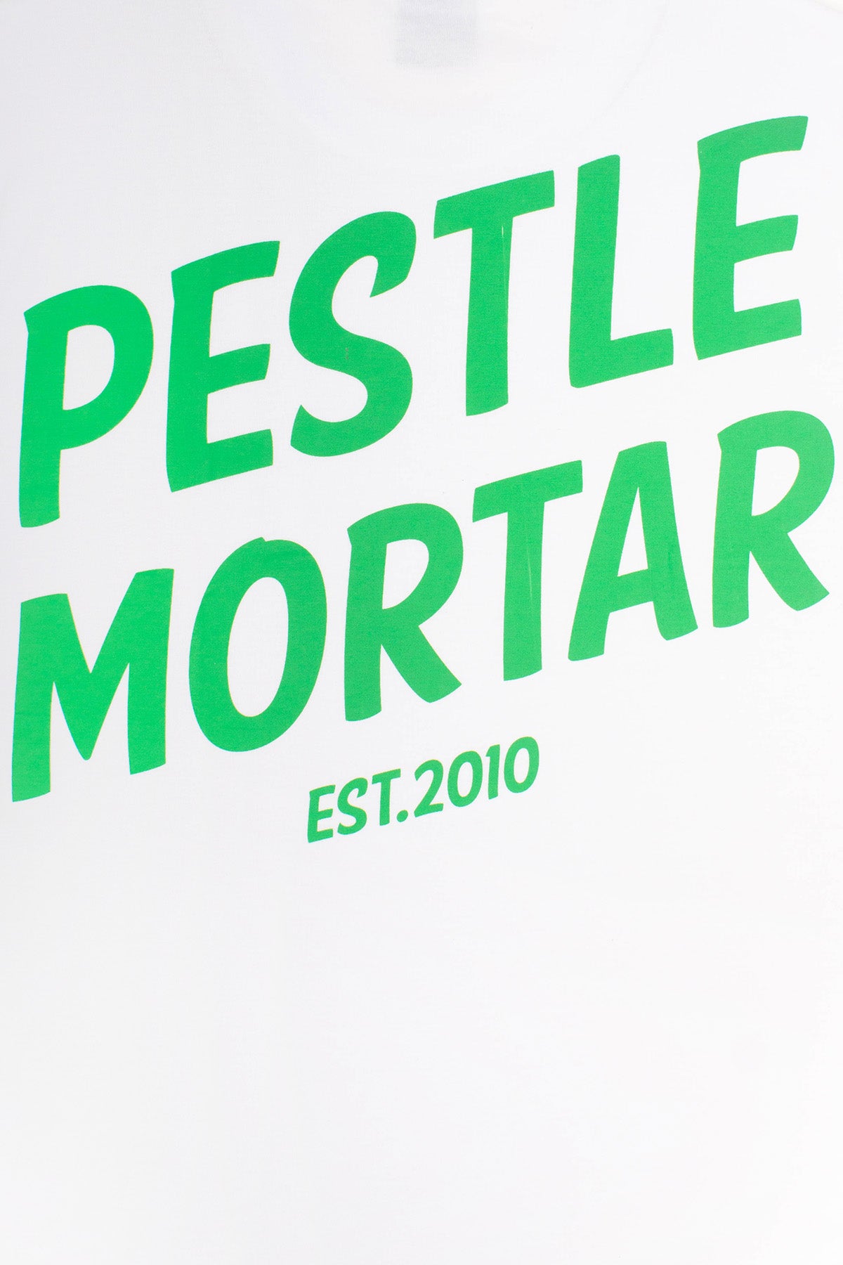 Text Logo Tee Green/ White
