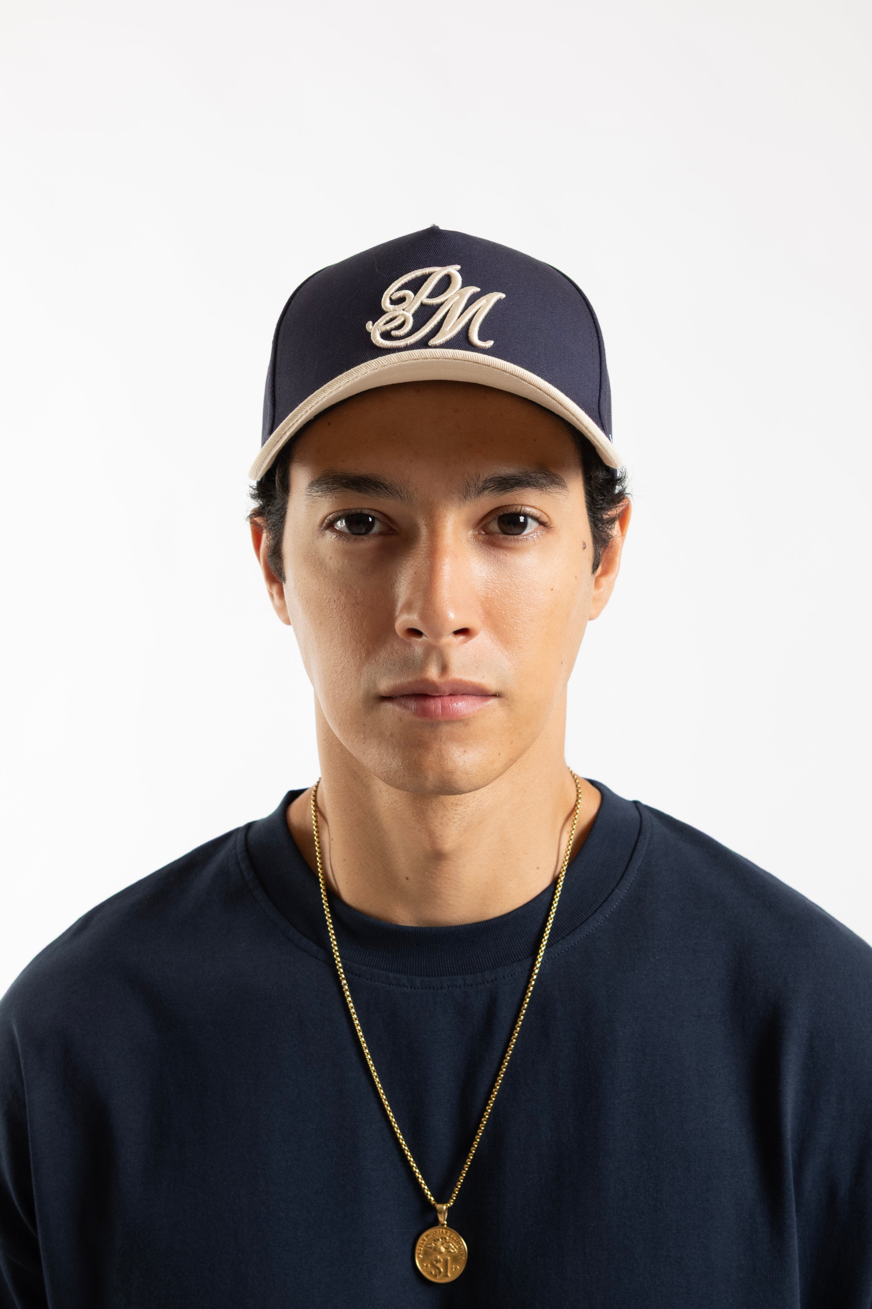 Monogram Cap Navy Blue