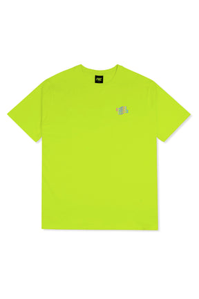 Holographic Flying Mechanic Tee Acid Lime