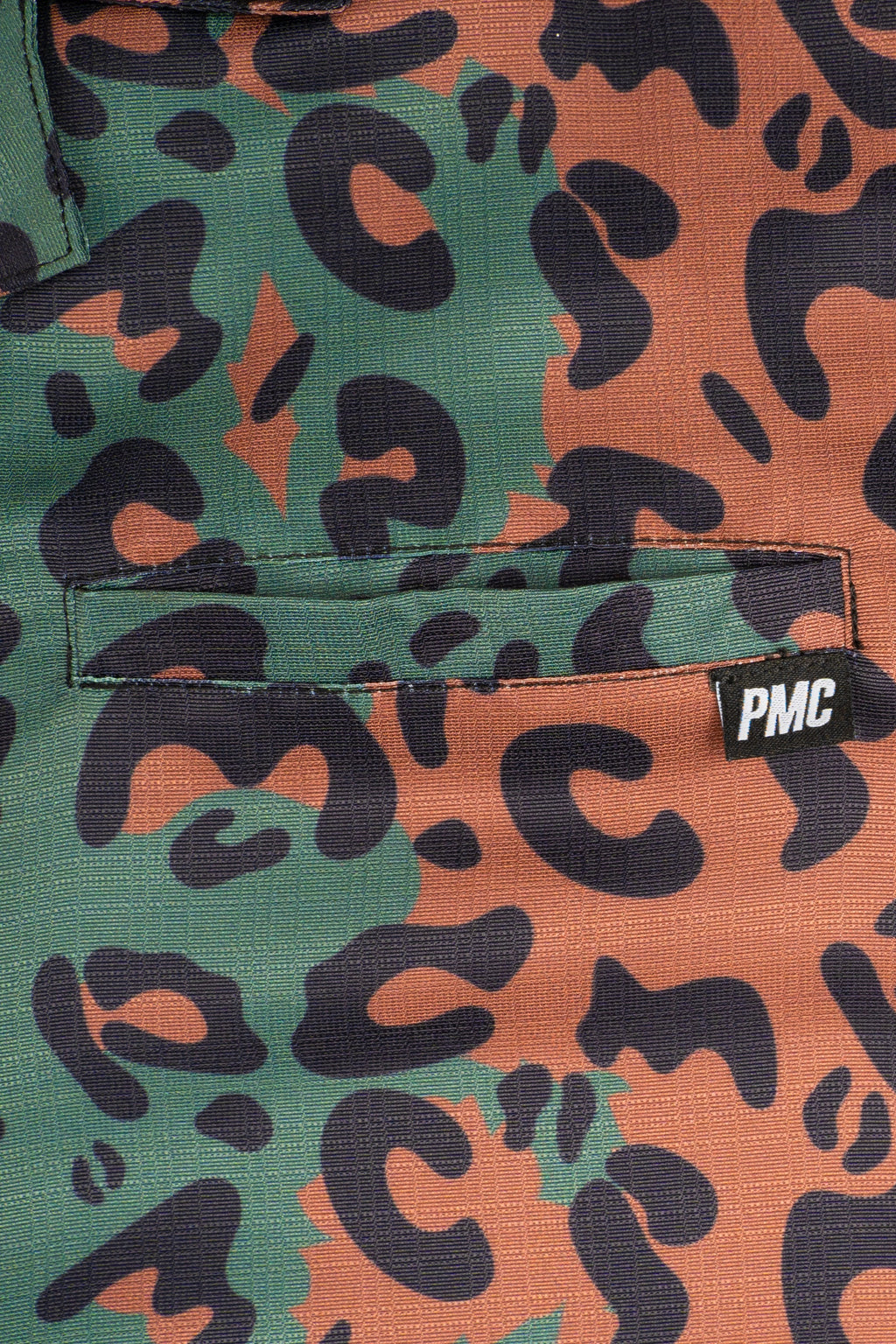 Leopard Print Bowling Shirt Green Brown - Archive
