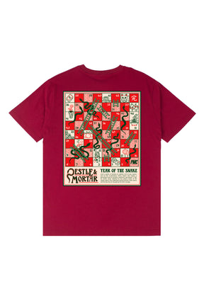 Snake & Ladder Tee Red