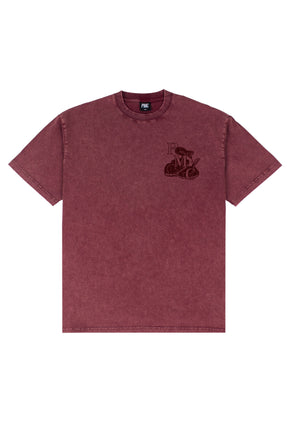 Stoned Washed Rebirth Tee Red