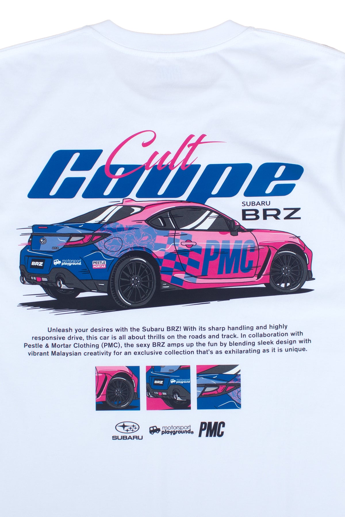 PMC X Subaru BRZ Tee White