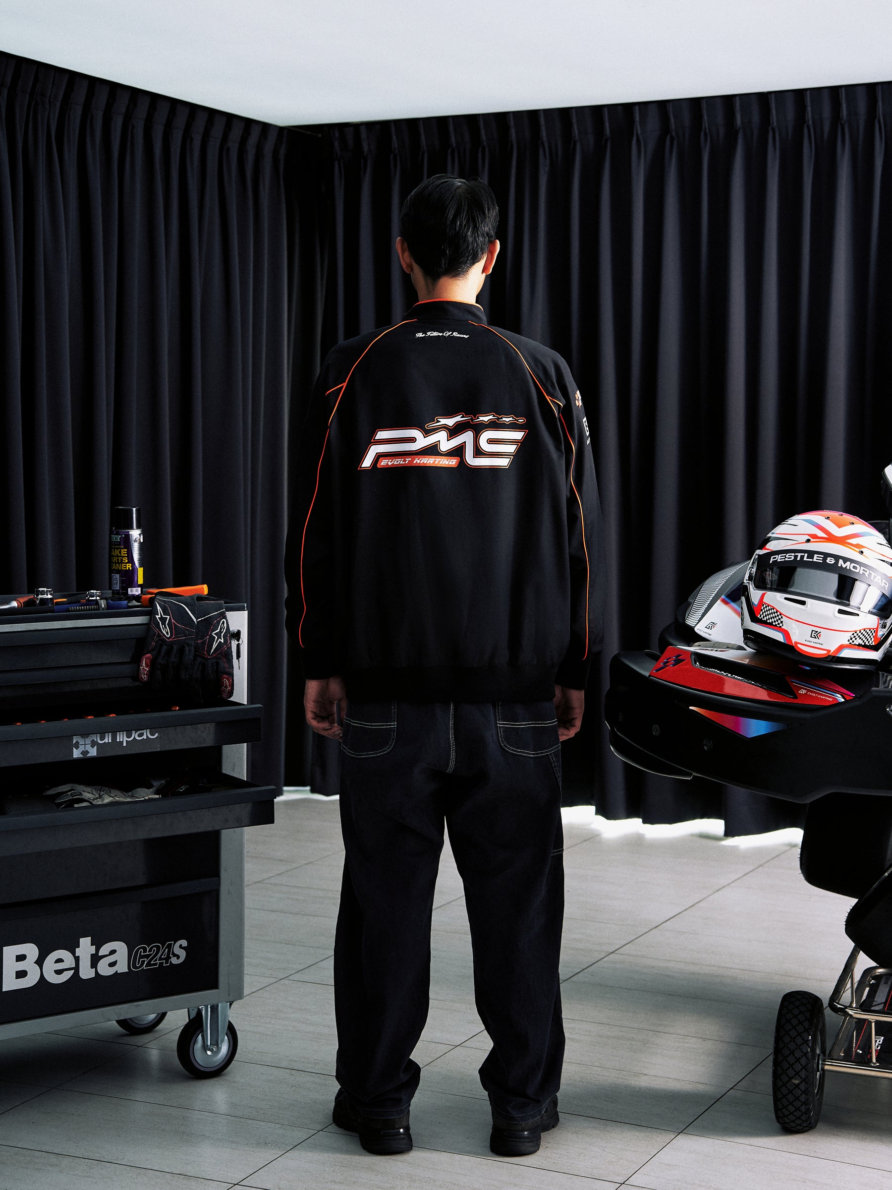 PMC X Evolt Karting Racing Jacket Black