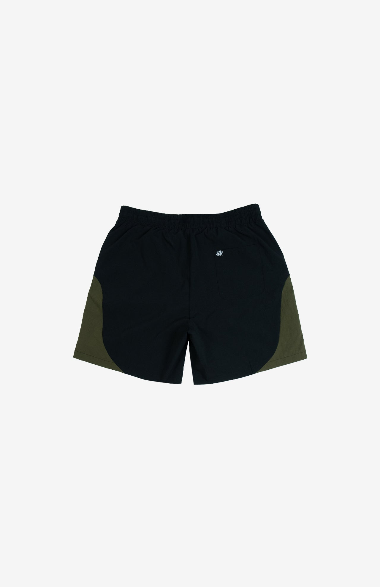 Paneled Nylon Shorts Black