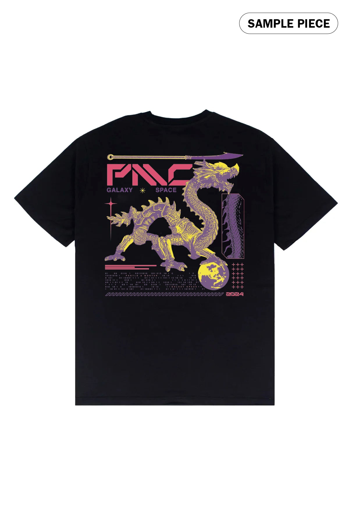 Galactic Dragon Tee Black