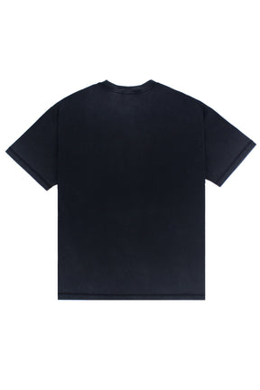 Blurred Liquify Logo Reverse Dyed Tee Black