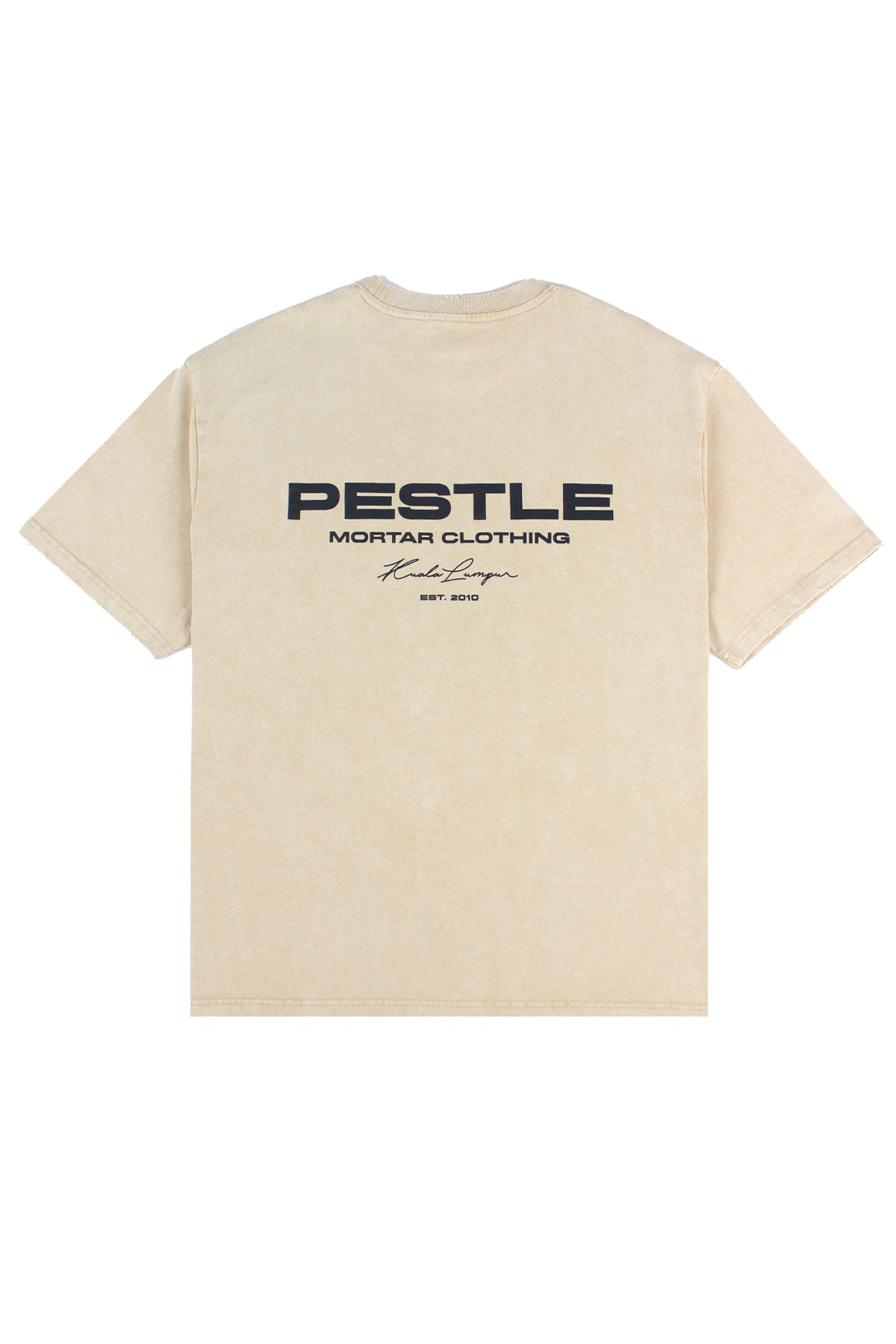 KL Scripted Washed Tee Beige