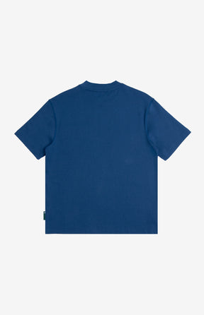 Monogram Logo Pocket Tee Blue