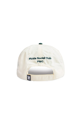 Court Flat Brim 6 Panel Cap Cream