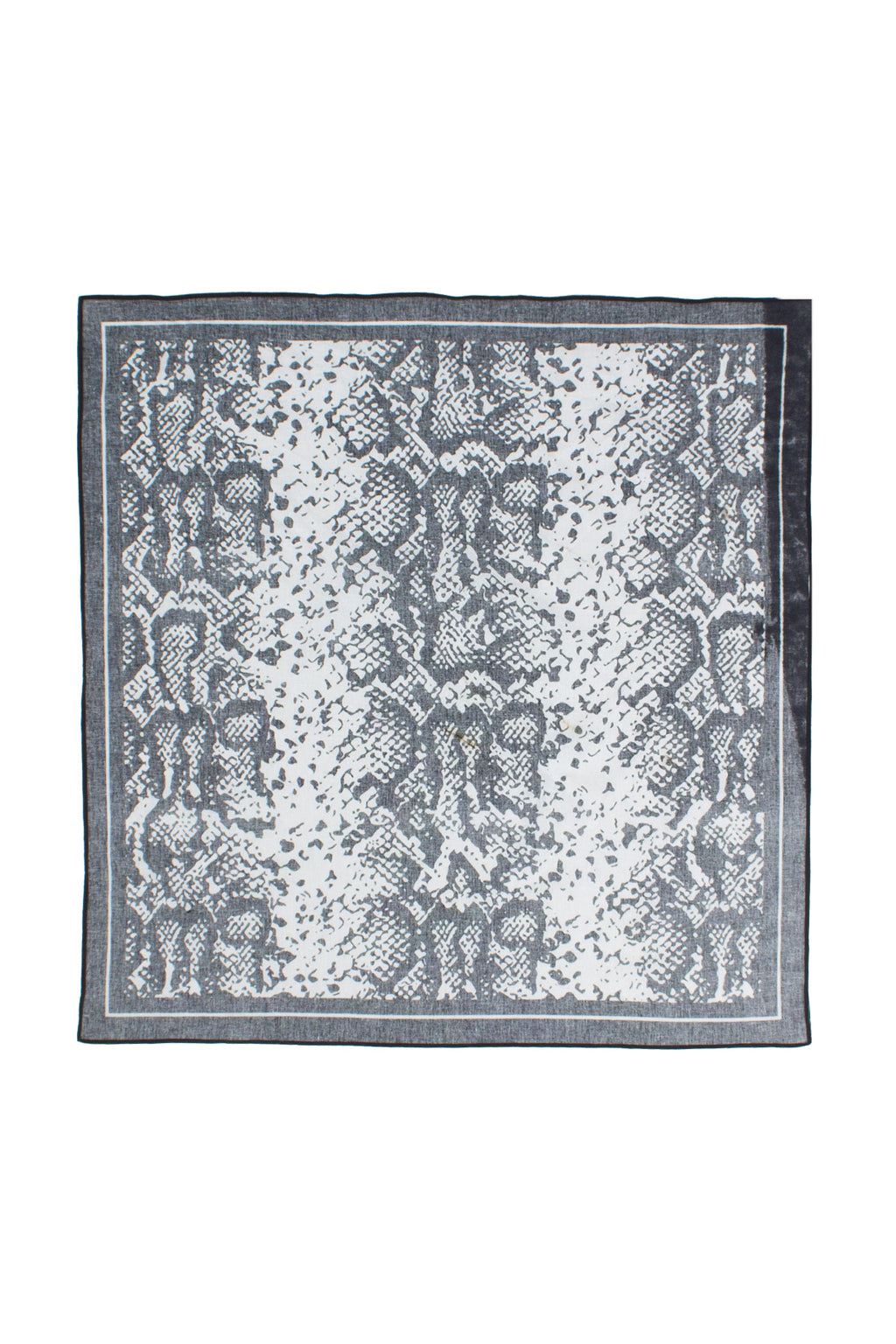 Snake Scale Bandana White