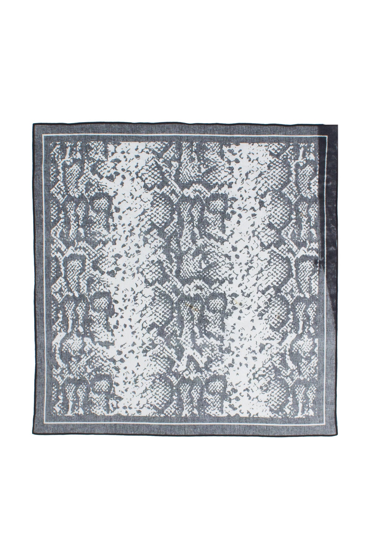Snake Scale Bandana White