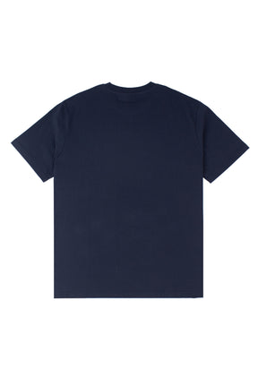 Embroidered Money Dragon Tee Navy Blue