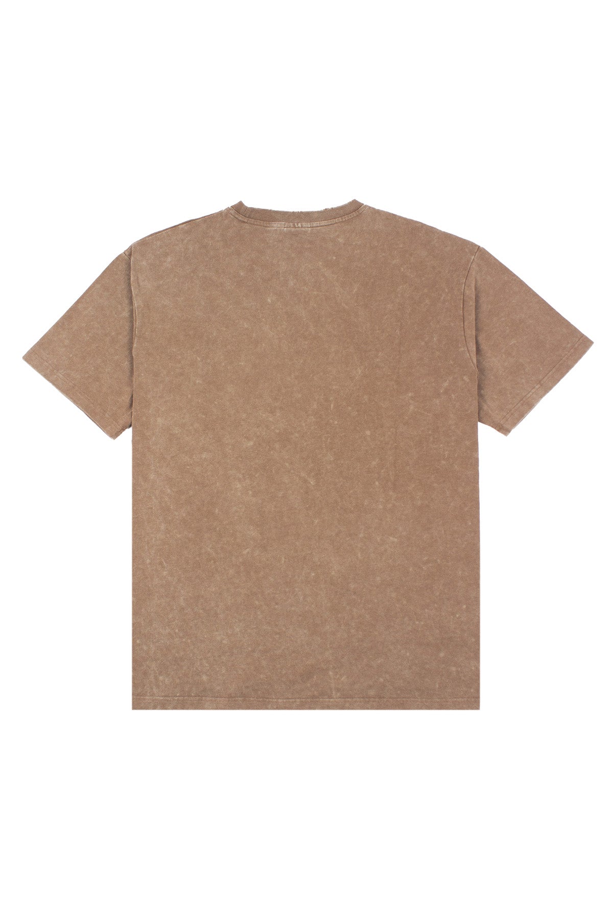 Production Logo Stone Washed Tee Brown