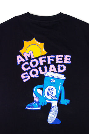 A.M. Coffee Squad Tee Black