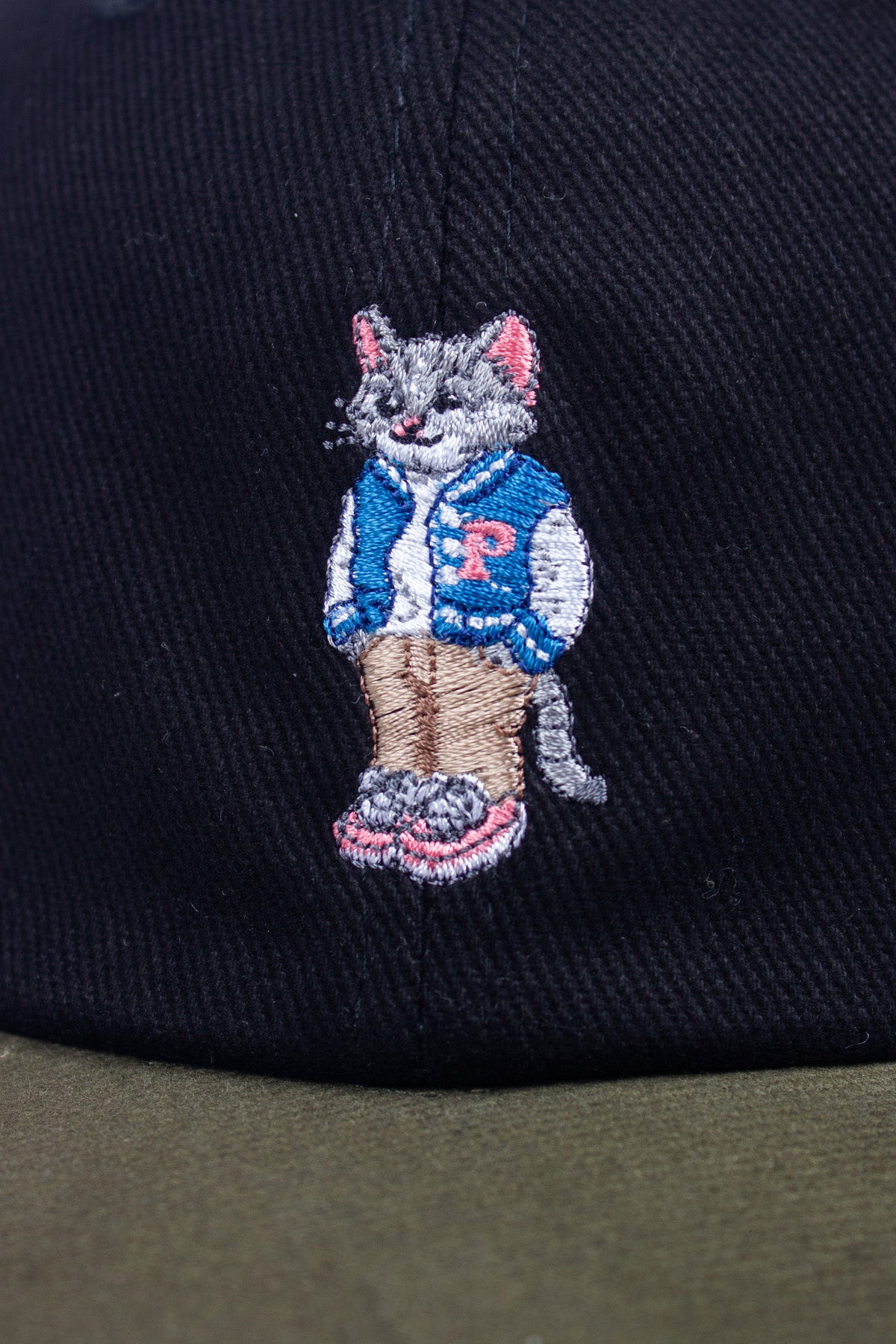 College Cat 2 Toned Cap Black Olive