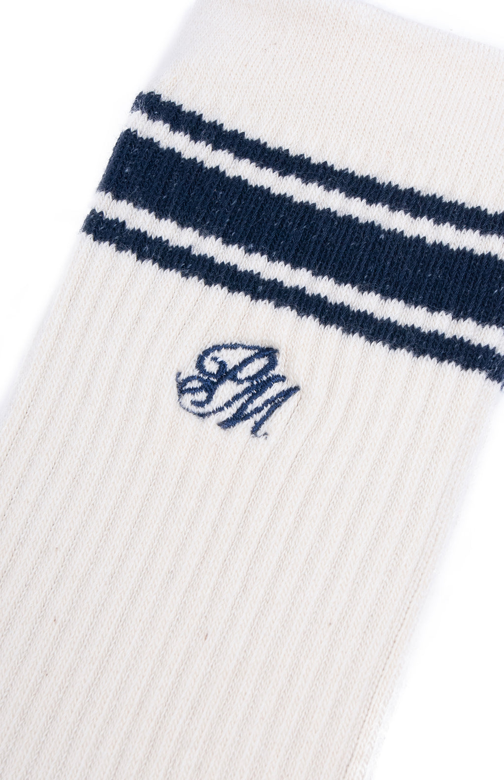 Scripted Crew Socks Cream
