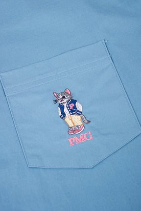 College Cat Classic Shirt Blue