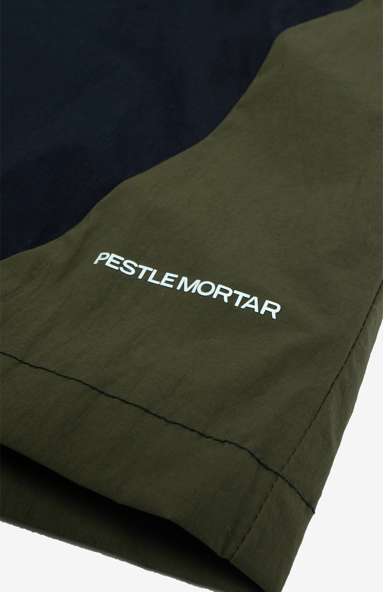 Paneled Nylon Shorts Black