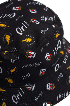 O.R. Reversible Bucket Hat Black/Red (KFC)
