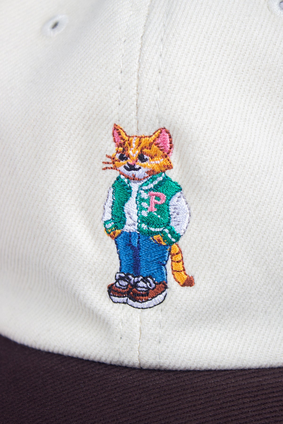 College Cat 2 Toned Cap Cream Brown