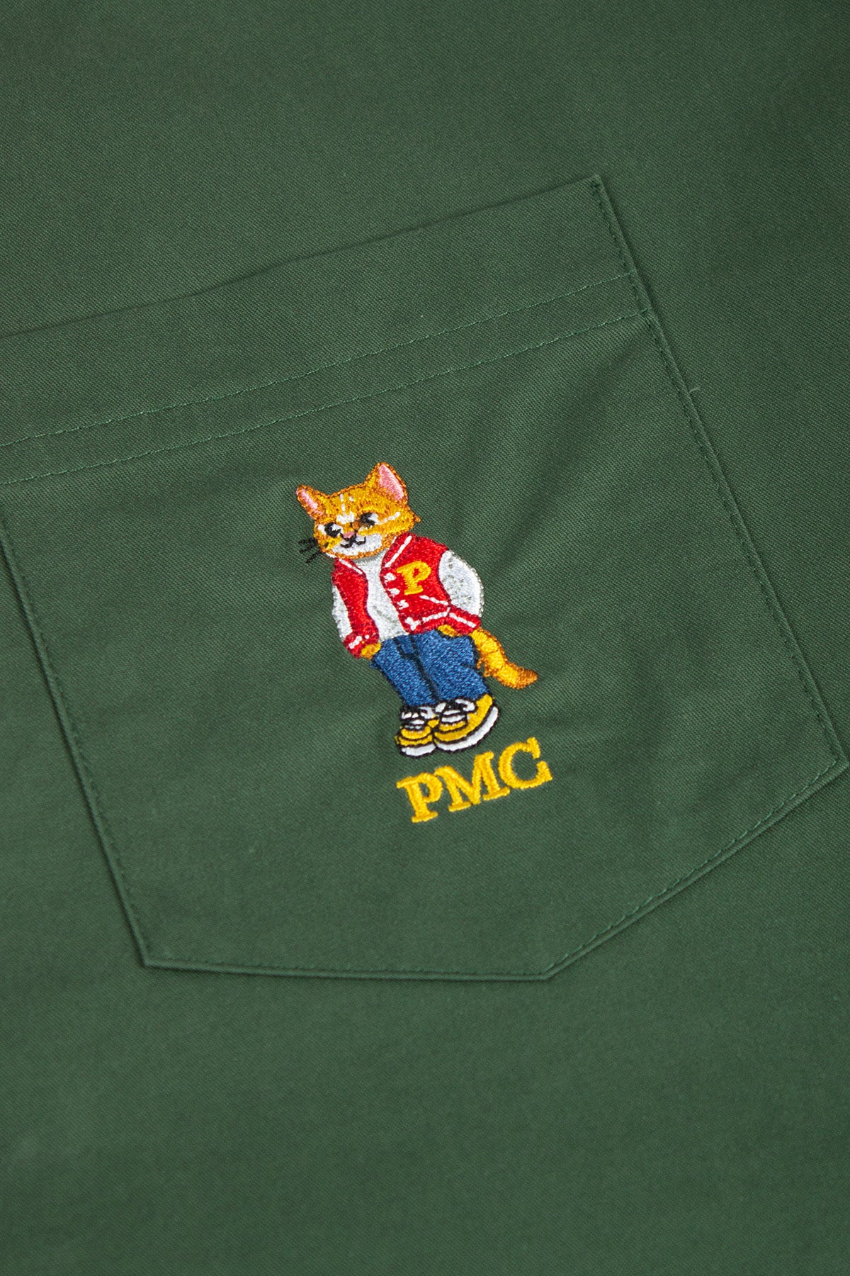 College Cat Classic Shirt Forest Green