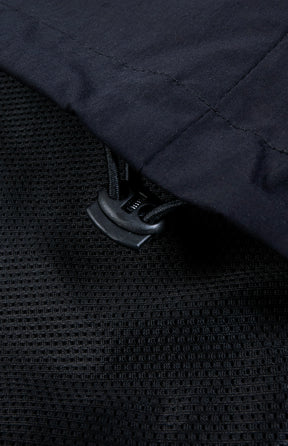 Paneled Nylon Crewneck Black