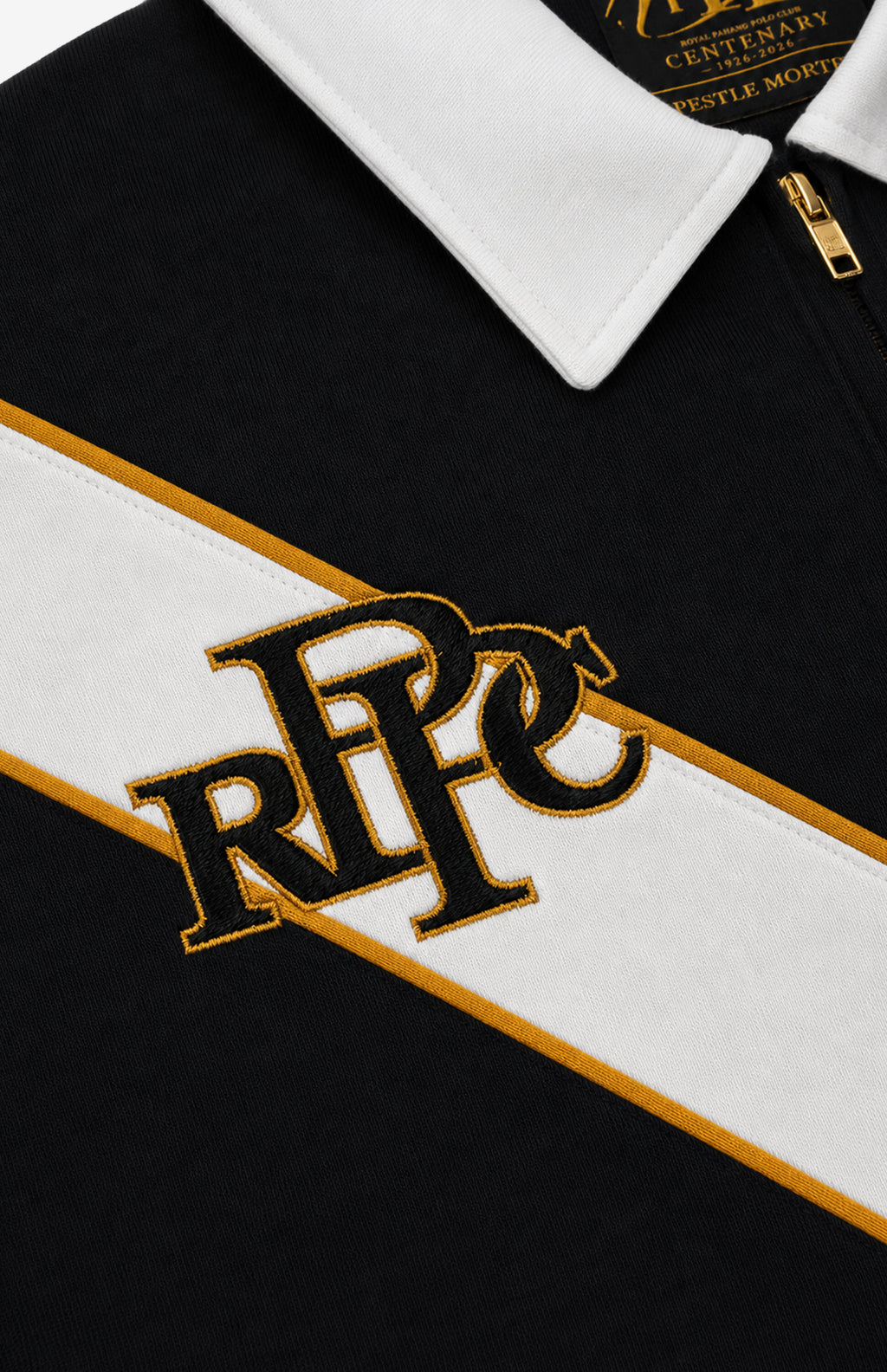 RPPC Half Zipped Rugby Shirt Black