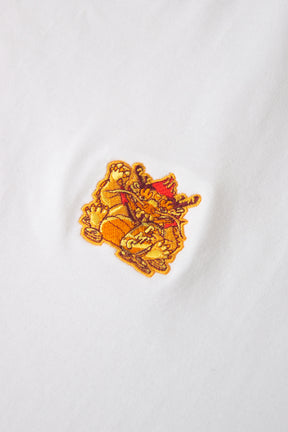 Embroidered Money Dragon Tee White