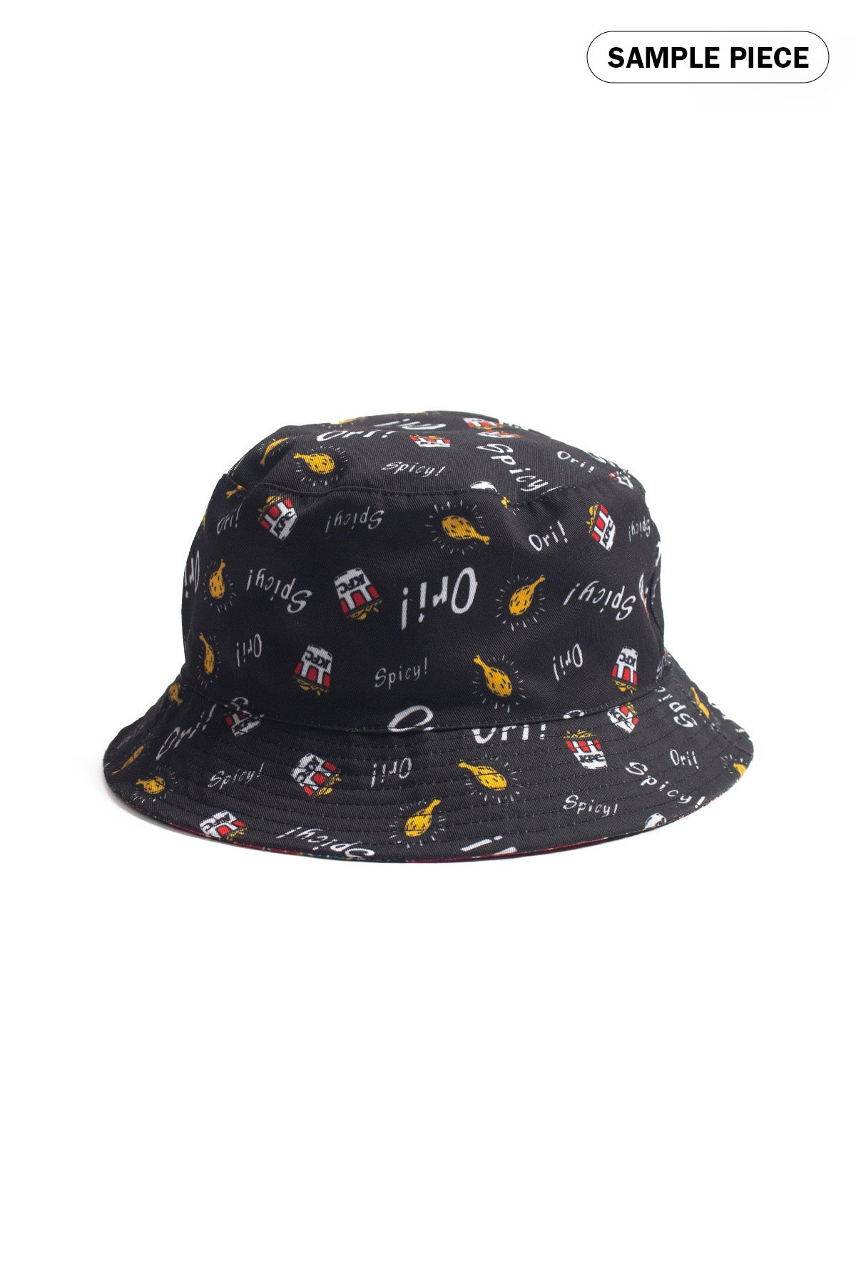 O.R. Reversible Bucket Hat Black/Red (KFC)