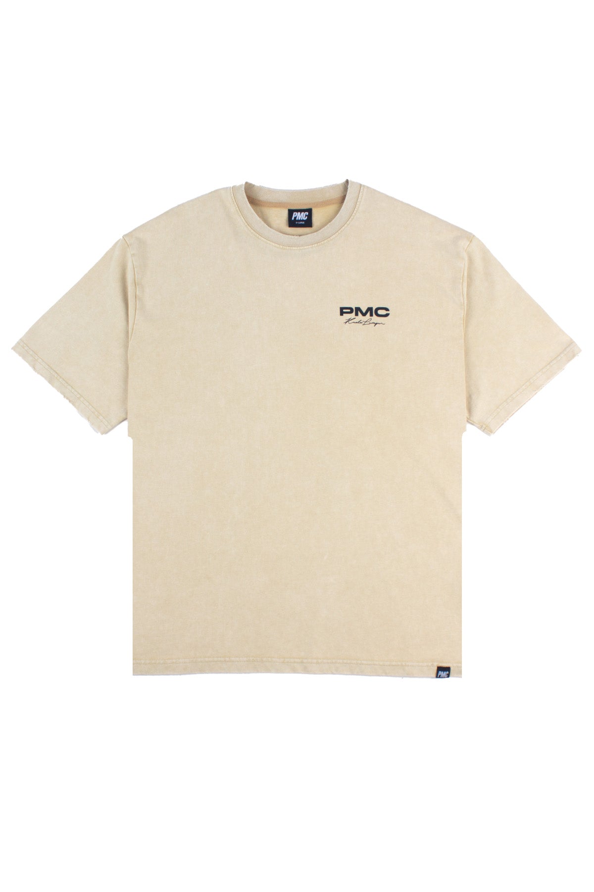 KL Scripted Washed Tee Beige