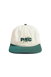 Court Flat Brim 6 Panel Cap Cream