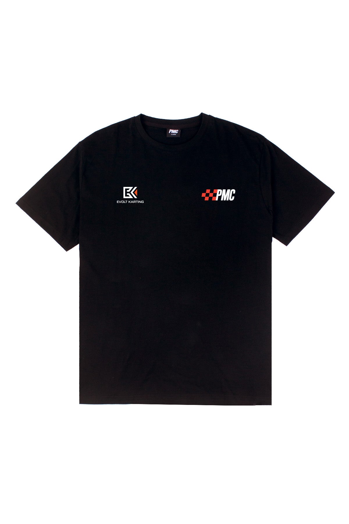 PMC X Evolt Karting Racing Logos Tee Black