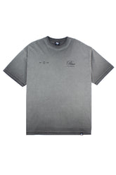 Cursive Logo Reverse Dyed Tee Charcoal