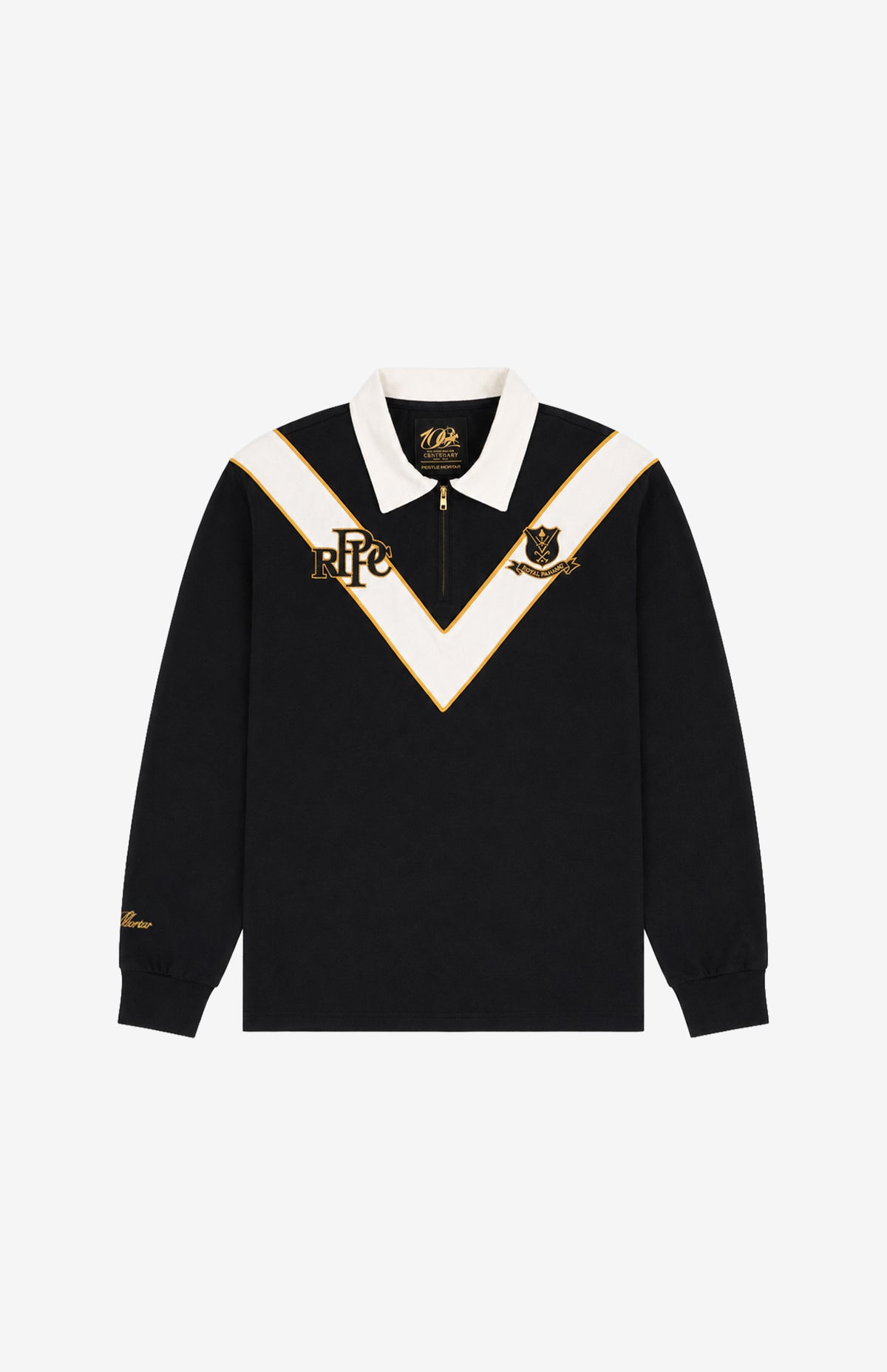 RPPC Half Zipped Rugby Shirt Black