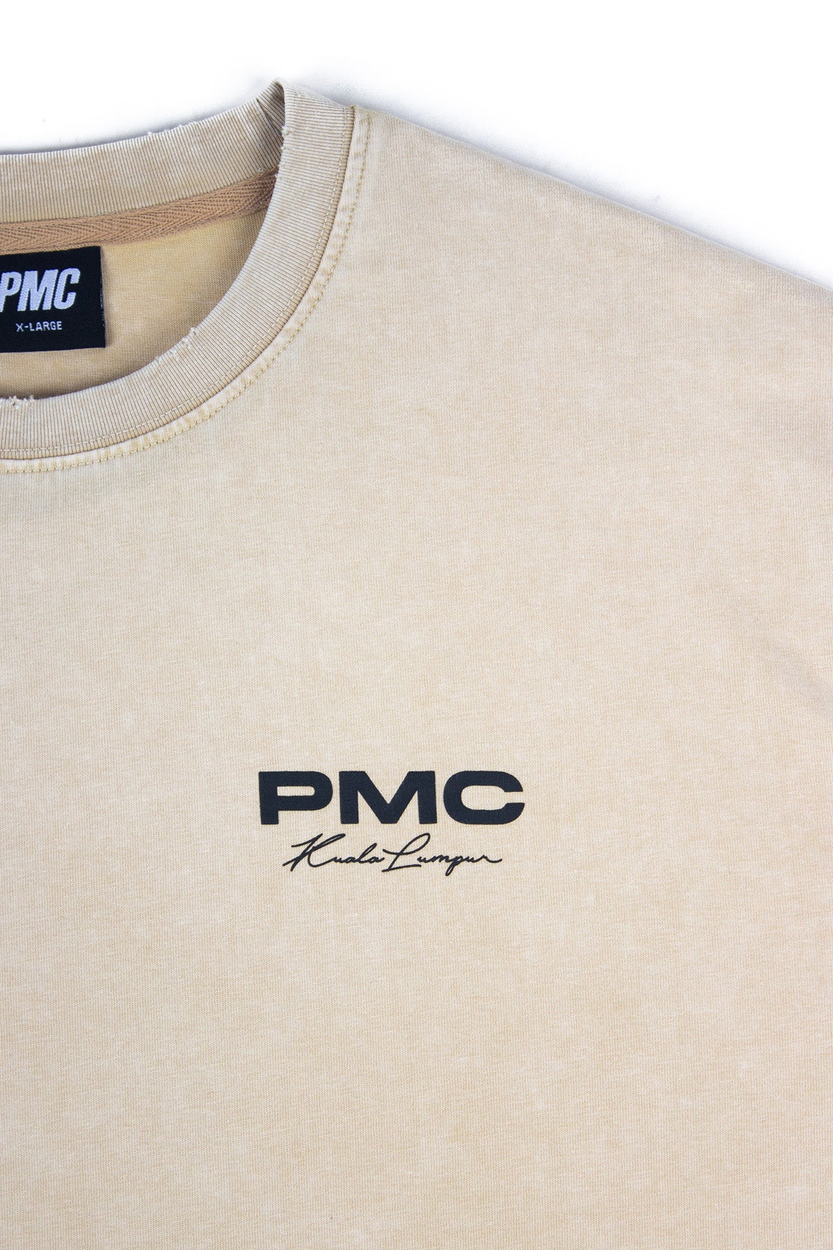 KL Scripted Washed Tee Beige