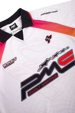 PMC X Evolt Karting Racing Jersey White