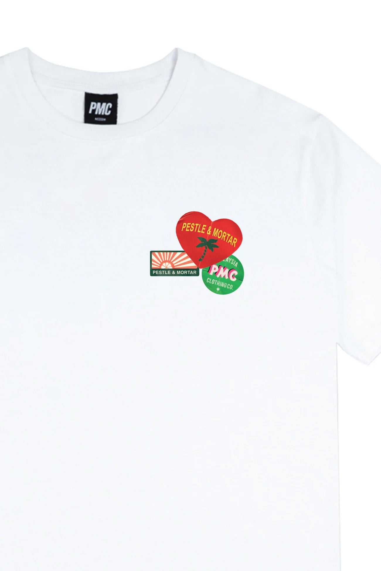 Fruit Stickers Tee White