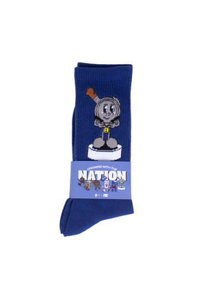 ZUS Coffee X PMC Buddies Socks Blue