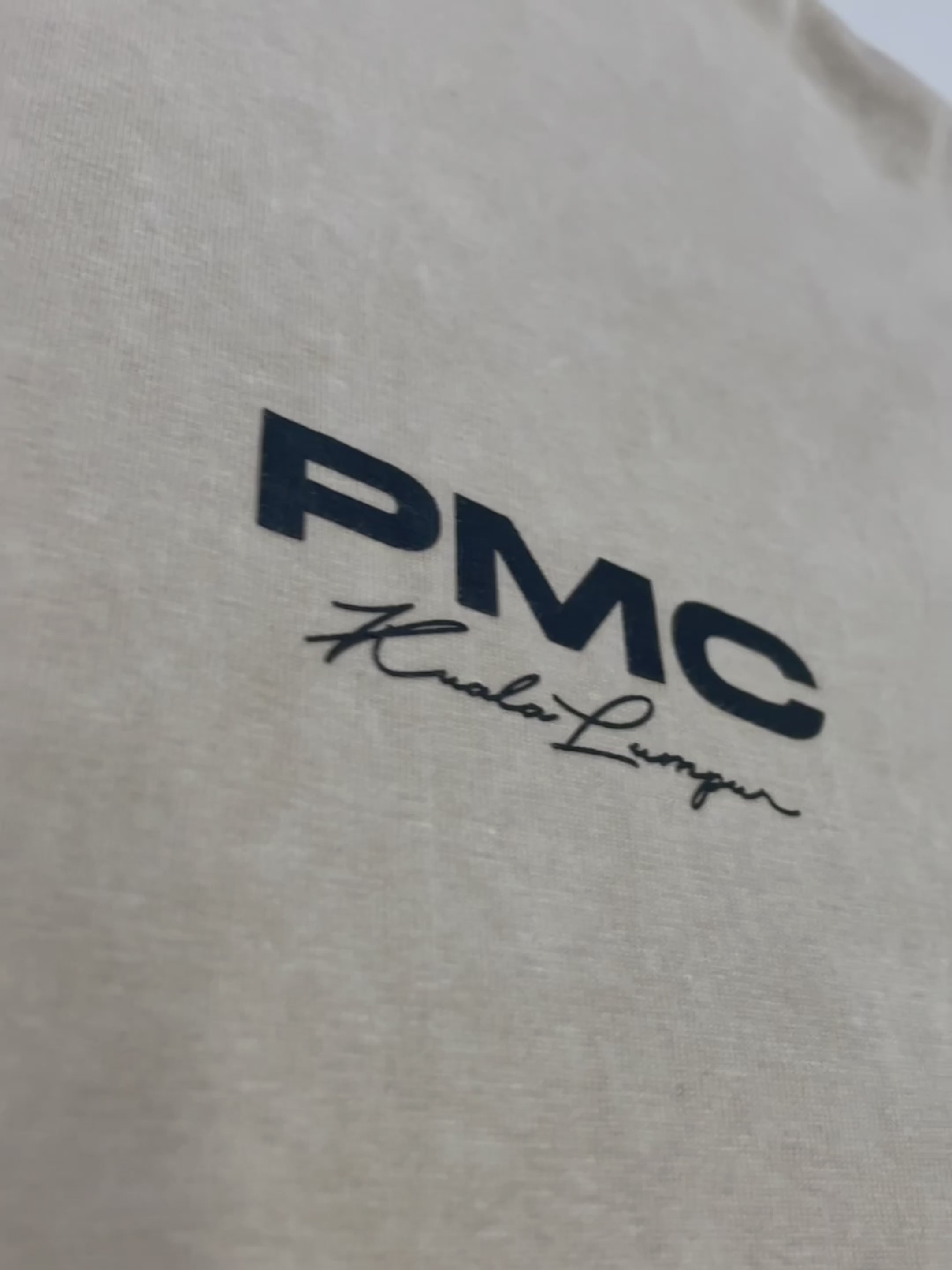 KL Scripted Washed Tee Beige